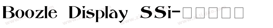 Boozle Display SSi字体转换